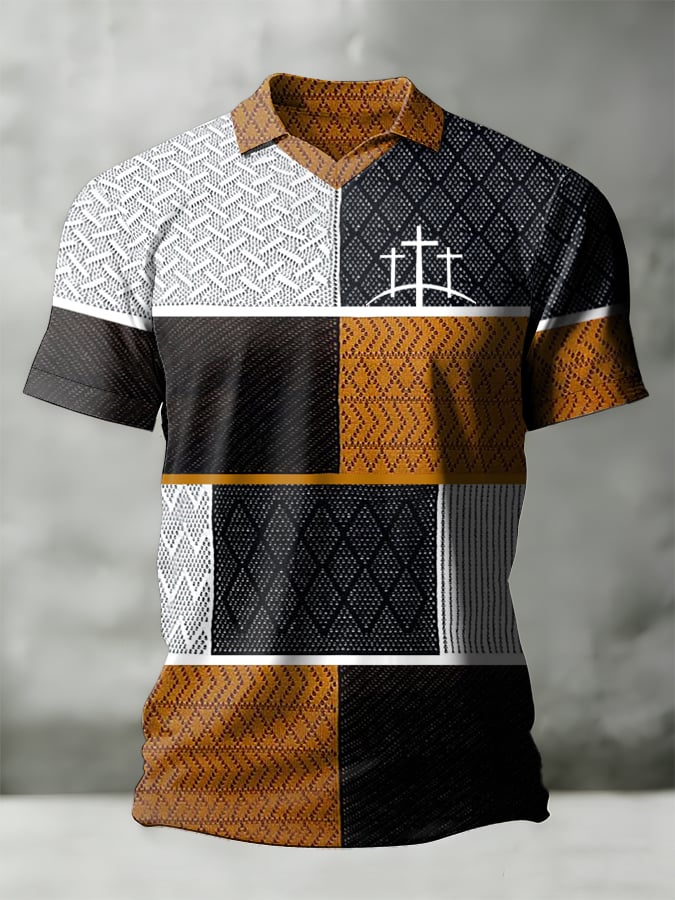 Men's Retro Faith Print Shirt