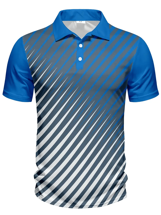 Men's Golf Casual Printed Casual Polo Shirt