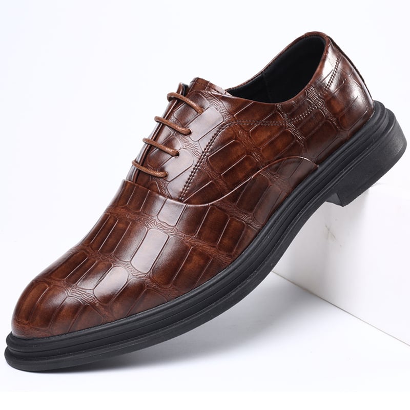 Business Casual All-Match Lace-Up Leather Shoes