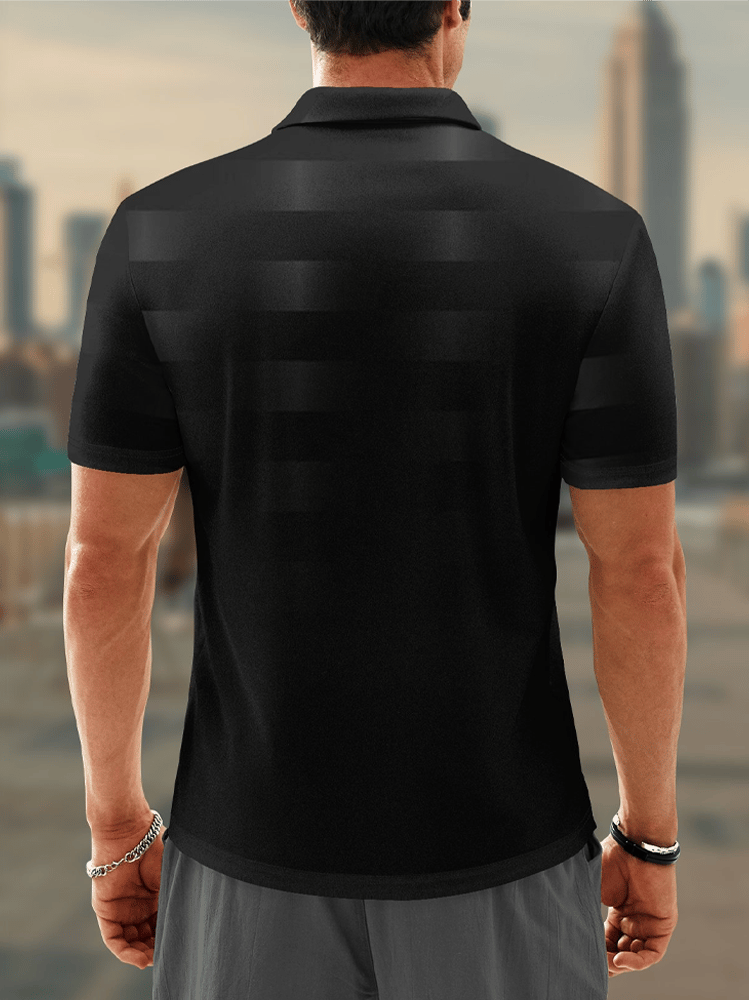 Moisture Wicking Chest Pocket Casual Polo