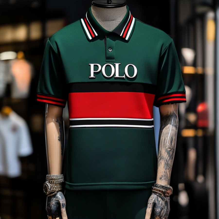 Luxury Business Casual Vacation Short Sleeve POLO Shirt