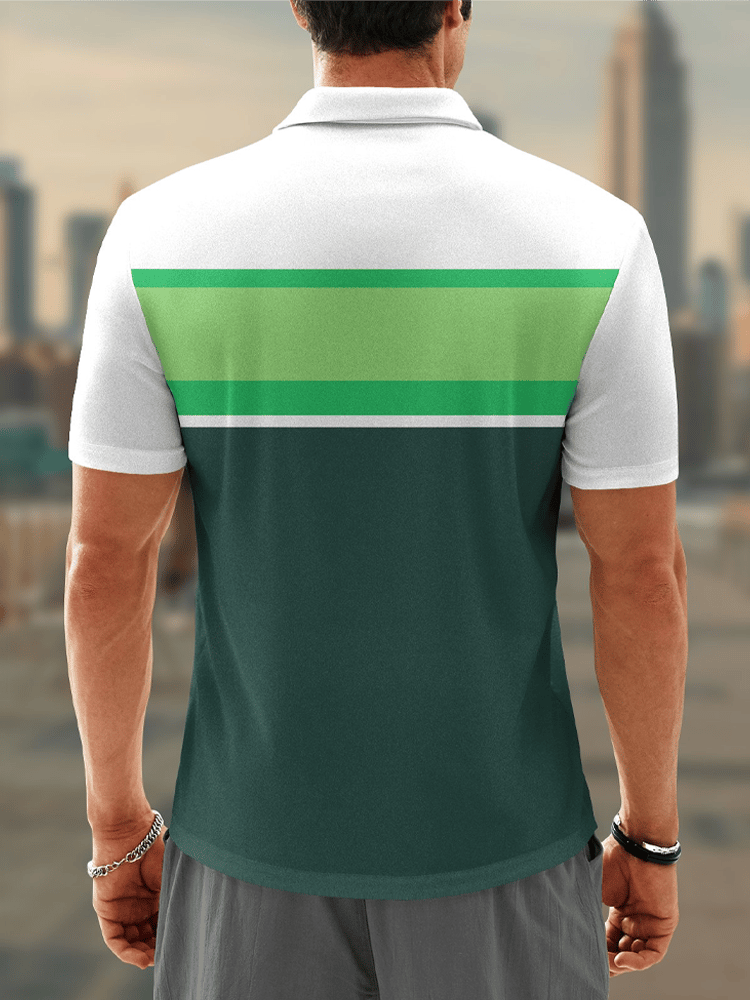 Moisture Wicking Chest Pocket Casual Polo