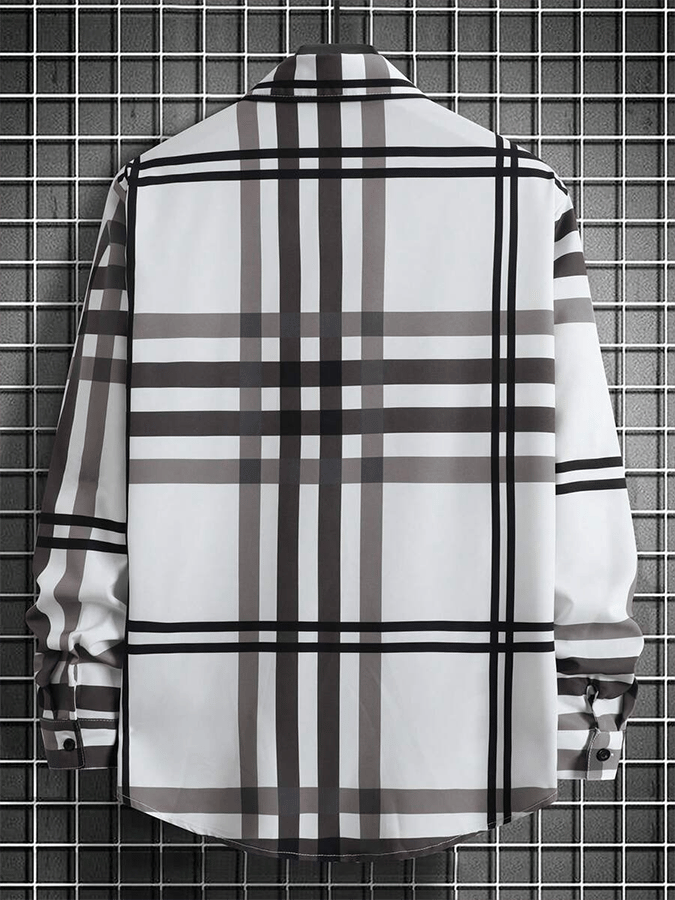 Men's Plaid Business Casual Shirt