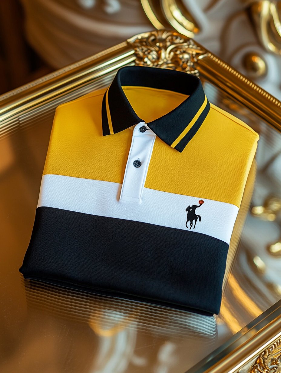 Men's Business Casual Button-Down Short-Sleeve Polo Shirt