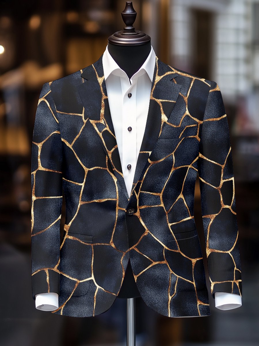 Men's Vintage Casual Paisley Blazer