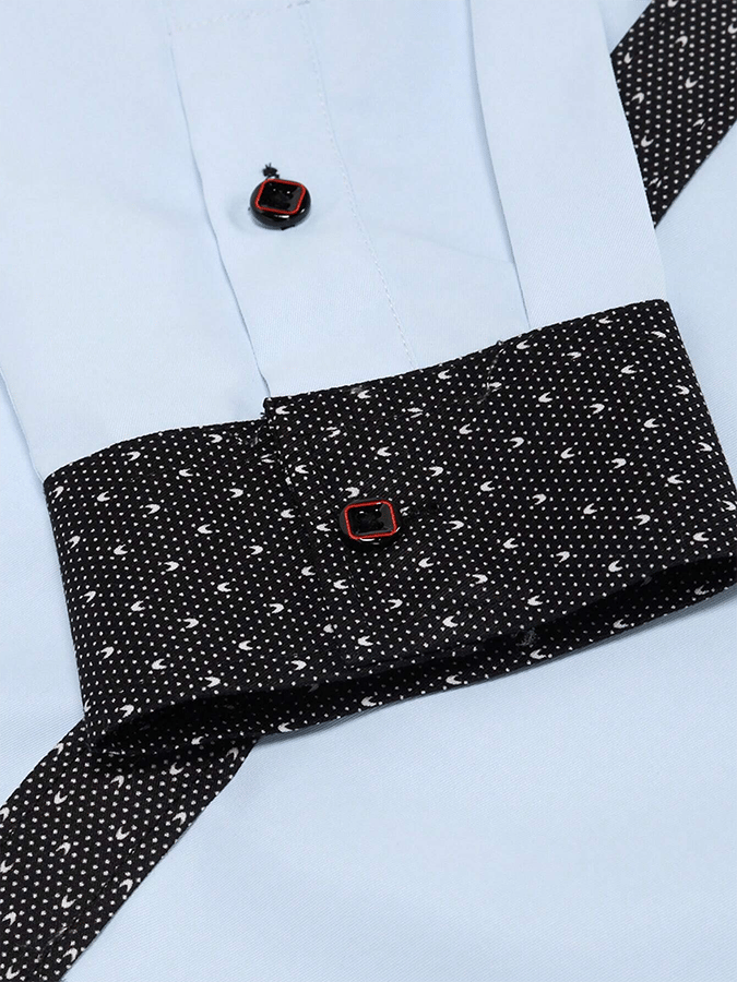 Men's Geometric Design Business Casual Shirt