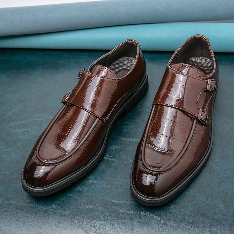 New Classic Leather Wedding Party Business Fashion Slip On Men Dress Shoes