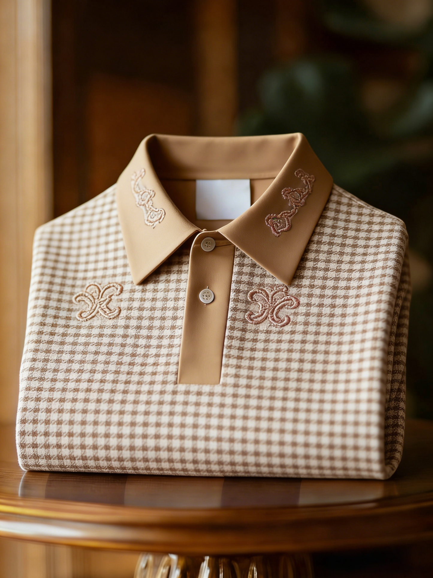 Men's Business Casual Button Short Sleeve Polo Shirt