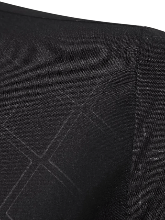 Men's Geometric Design Business Casual Shirt