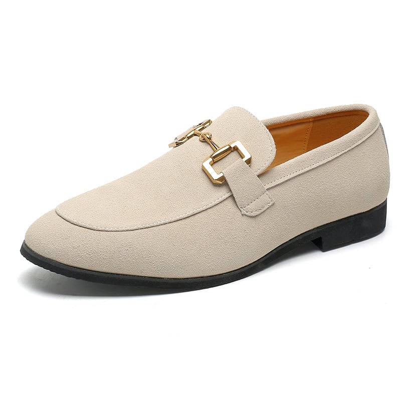 Fashion Solid Color Decorative Design Casual Leather Shoes