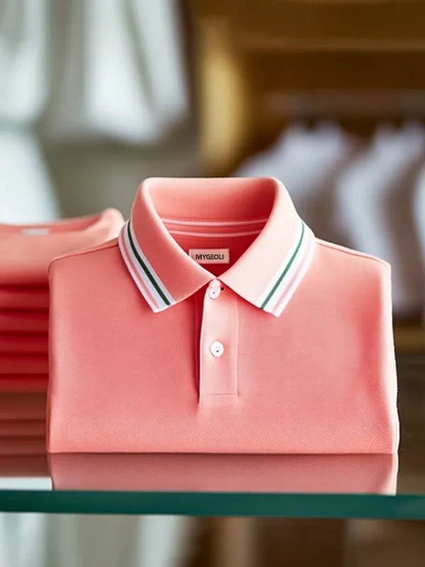 Men's Classic Business Short Sleeve Polo Shirt