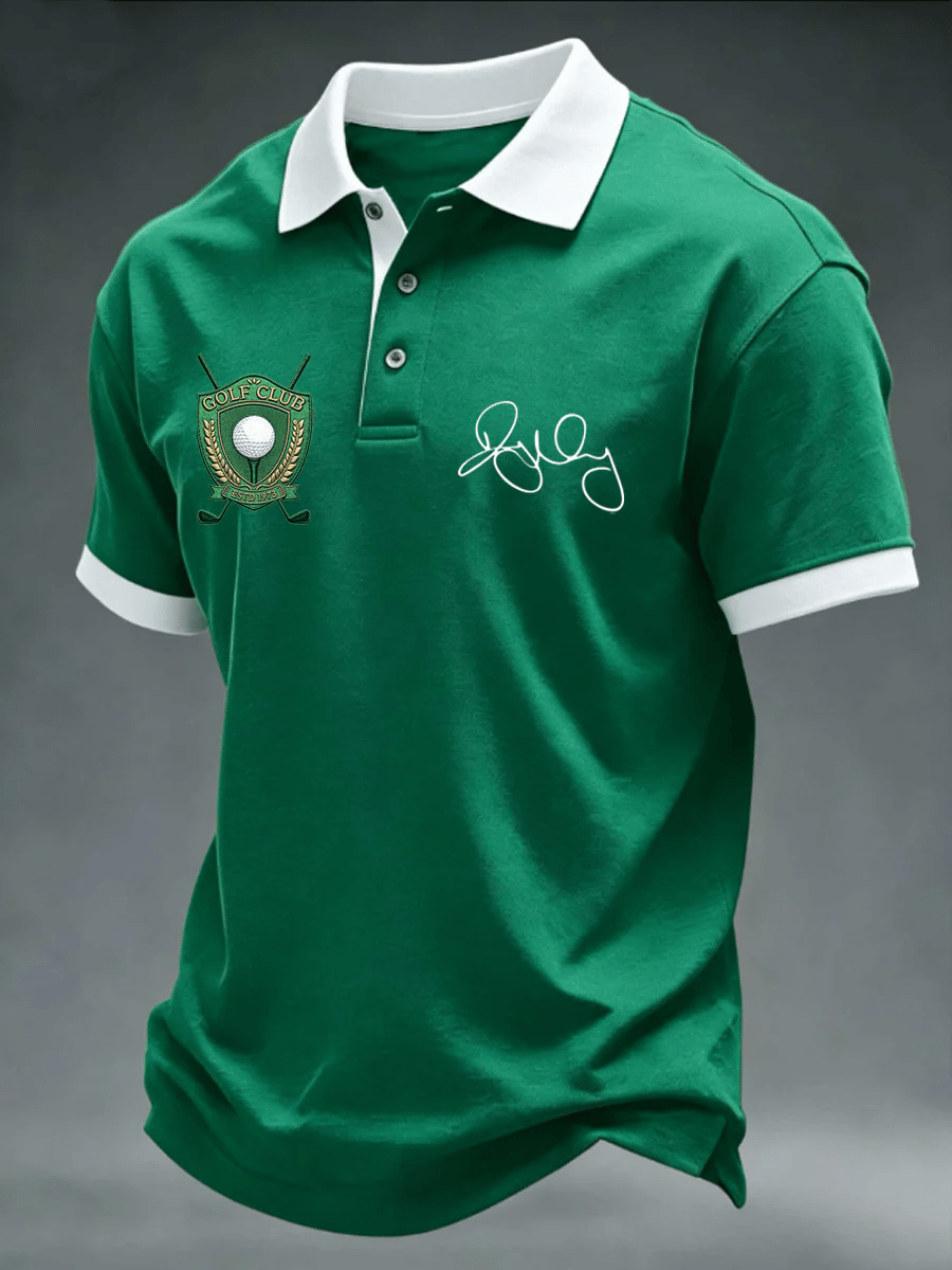 Men's Golf Champion Print Casual Polo