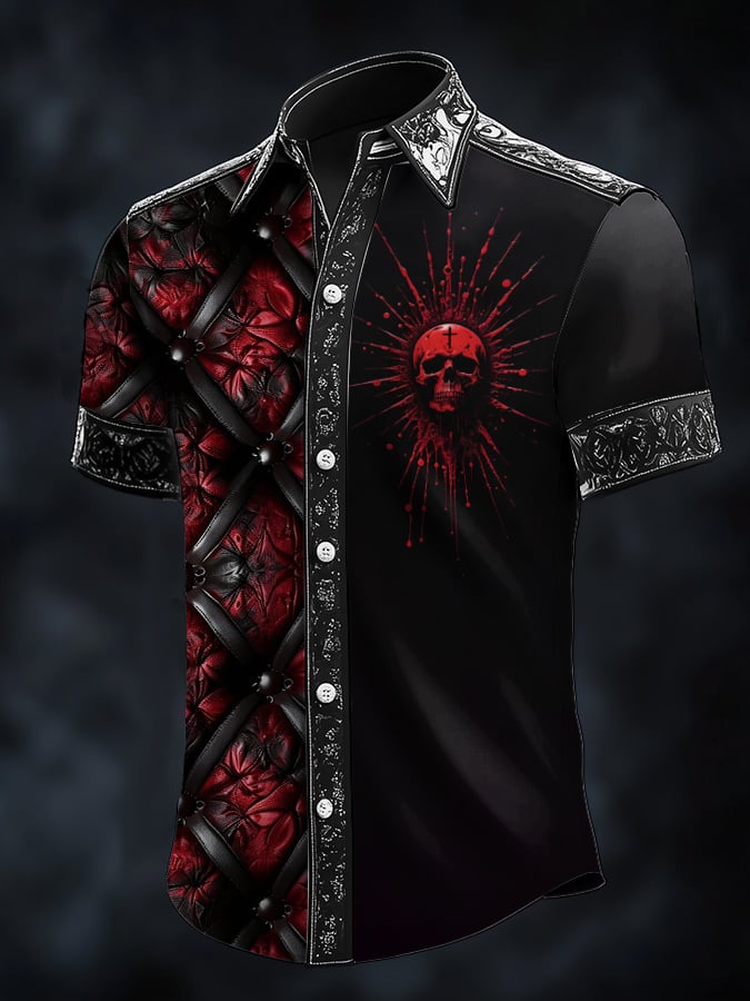 Men's Casual Retro Gentleman Satin Shirt