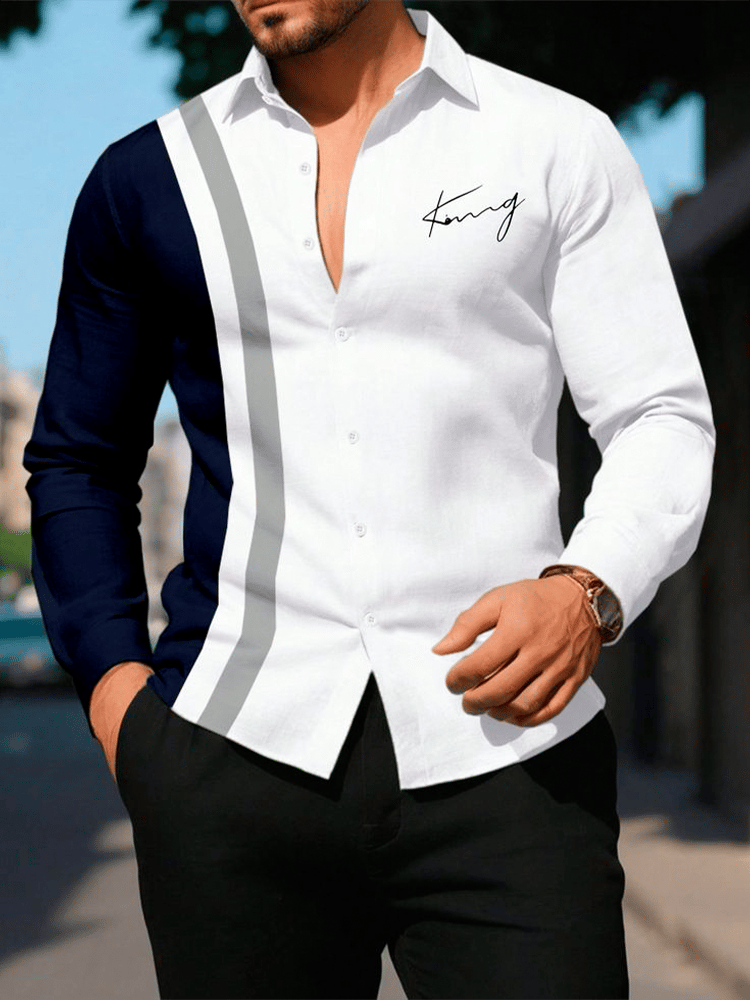 Men's business long sleeve shirt