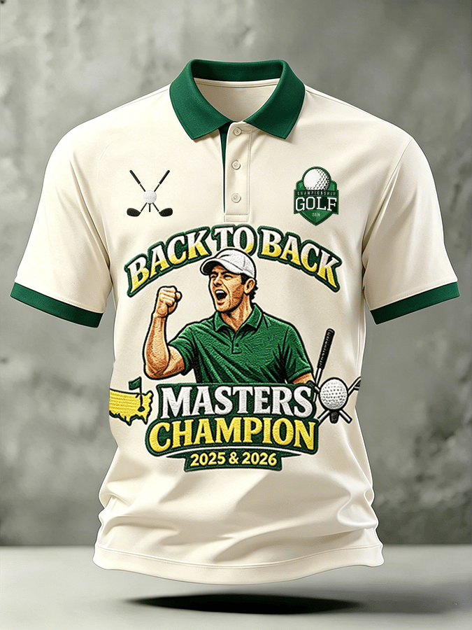Men's Golf Enthusiast Printed Polo Shirt