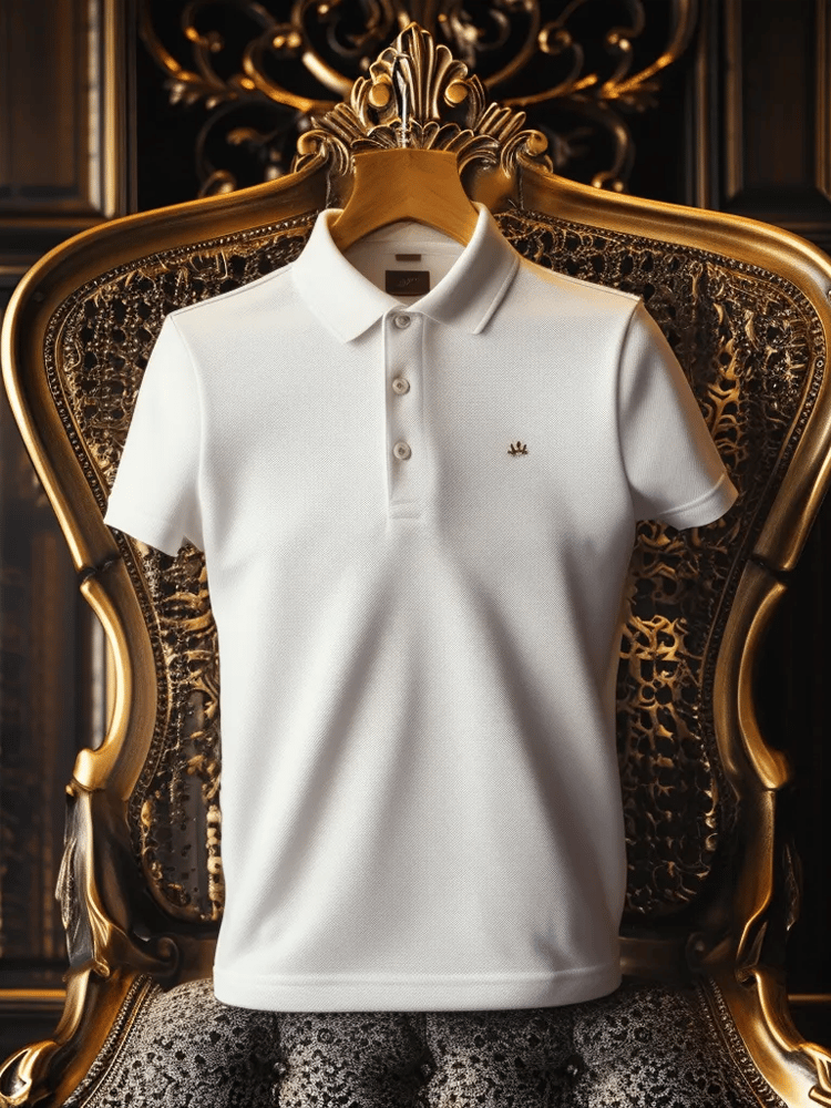 Men's Casual Business Button Short Sleeve Polo Shirt