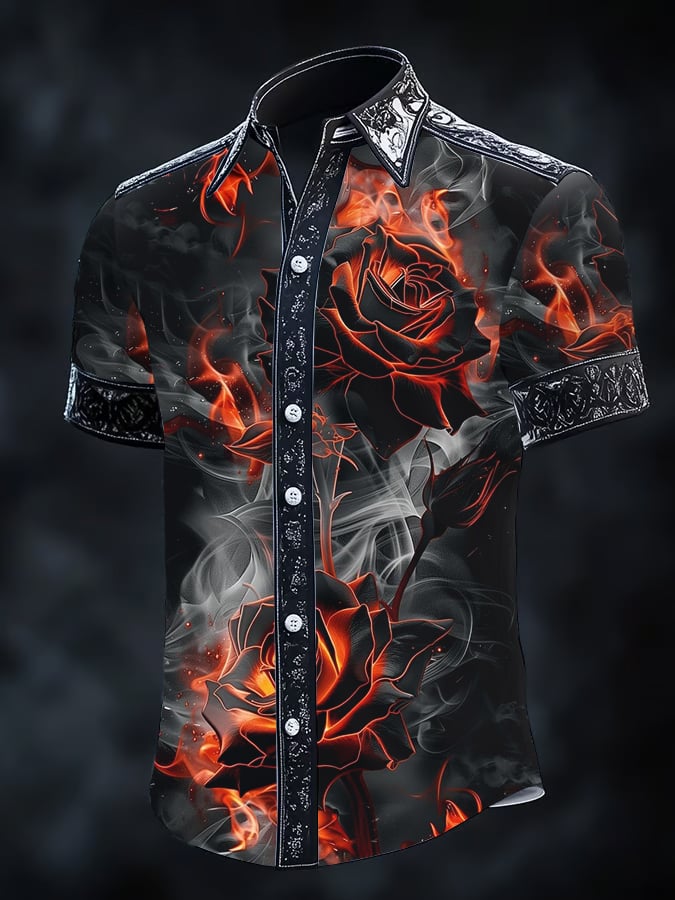 Men's Retro Gothic Dark Shirt