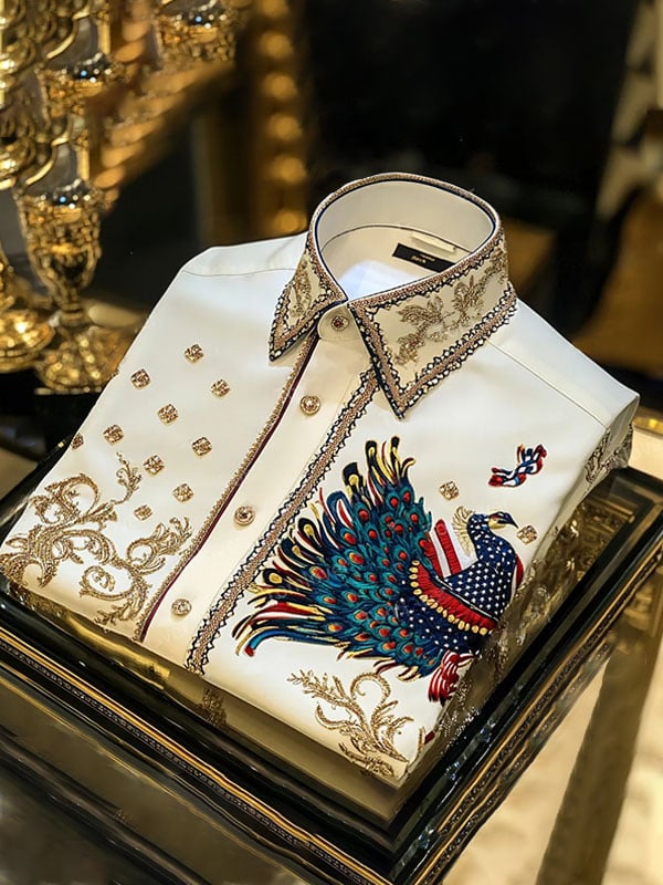 Men's Luxury Business Floral Print Shirt