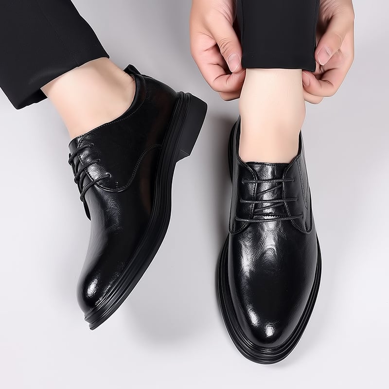 Men'S Business Casual British Pointed Leather Shoes