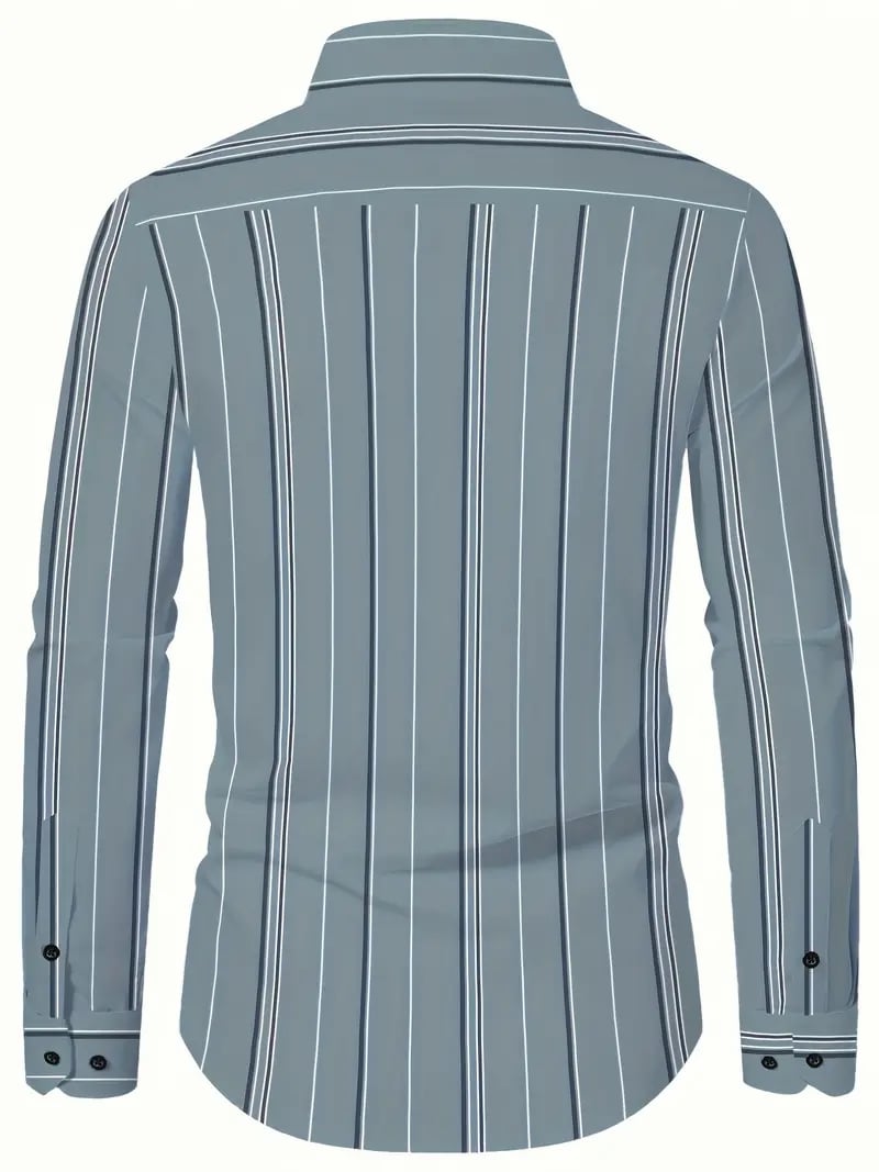 Men's Geometric Business Casual Shirt