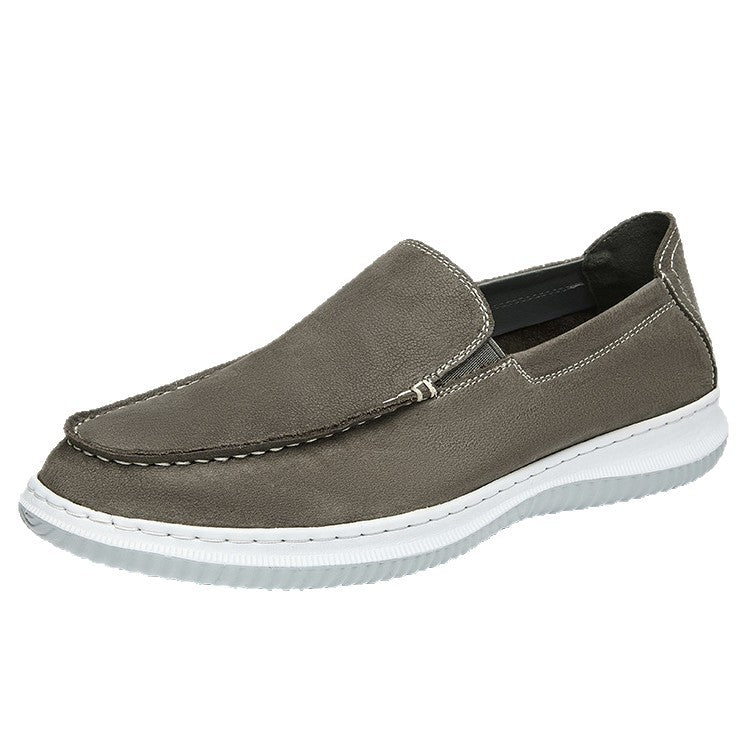 Men's Leather British Style Slip-On Casual Loafers