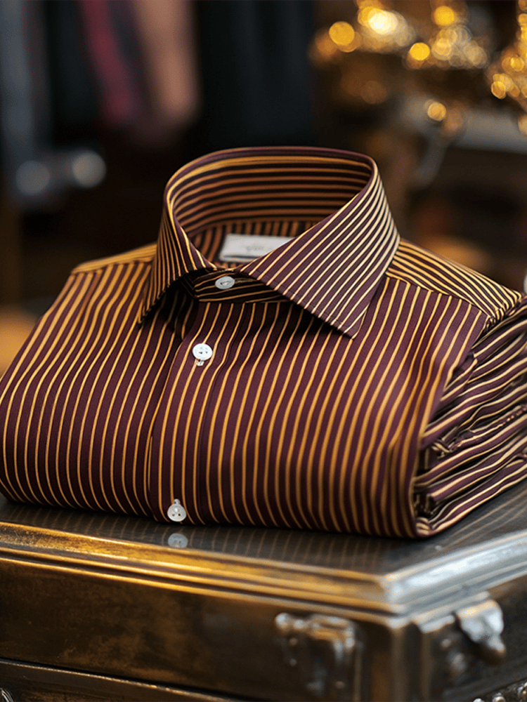 Men's Luxury Business Striped Long Sleeve Shirt