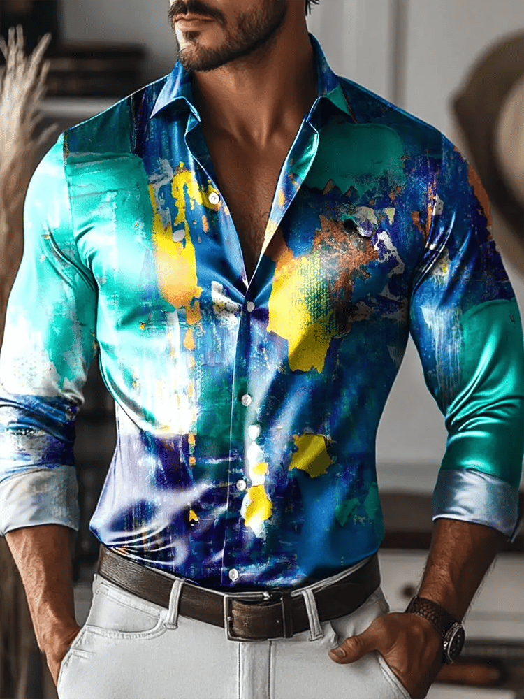 Men's Vintage Long Sleeve Shirt