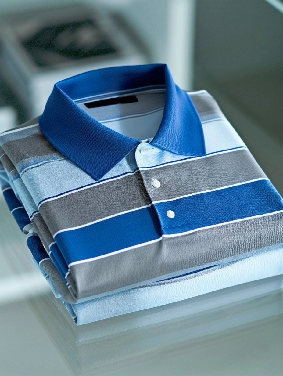 Men's Business Casual Button Short Sleeve Polo Shirt