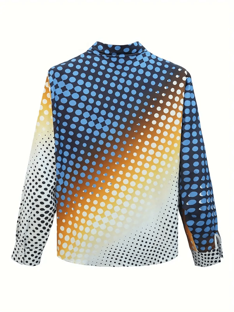 Men's Plaid Business Long Sleeve Shirt