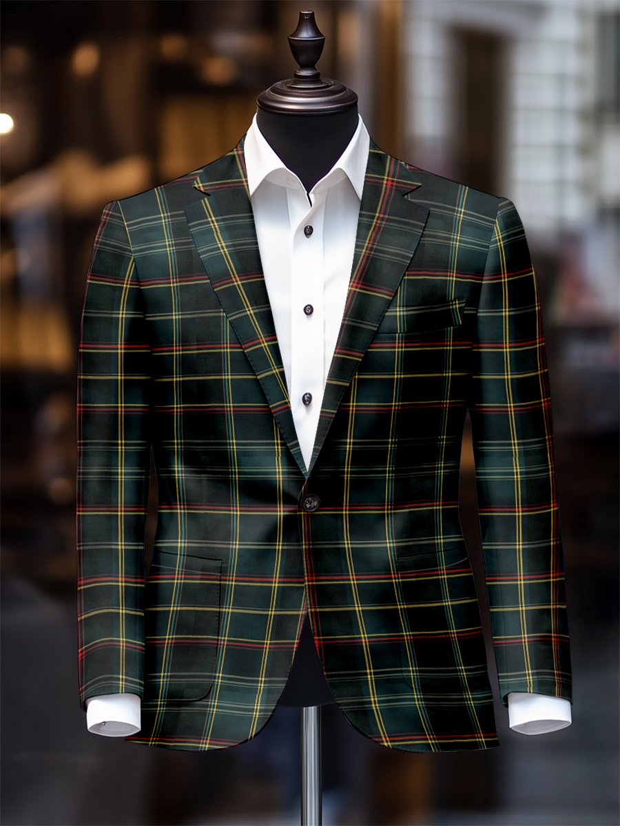 Men's Retro Casual Plaid Blazer
