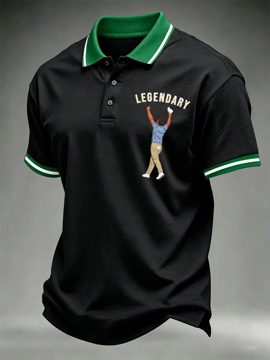 Men's Golf Champion Print Casual Polo
