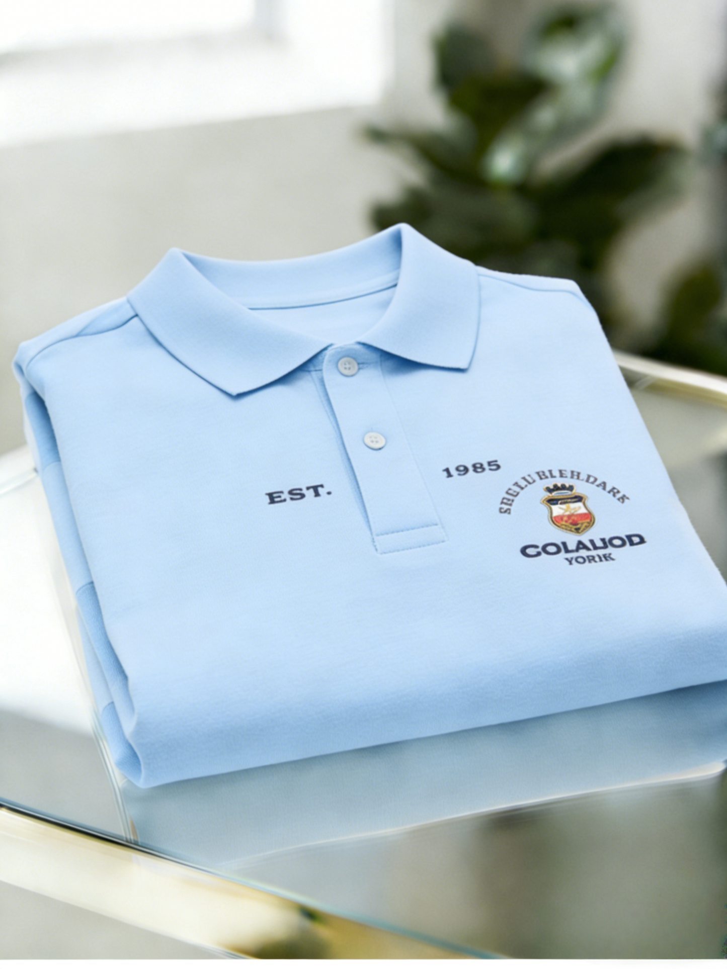 Men's Business Casual Button Short Sleeve Polo Shirt