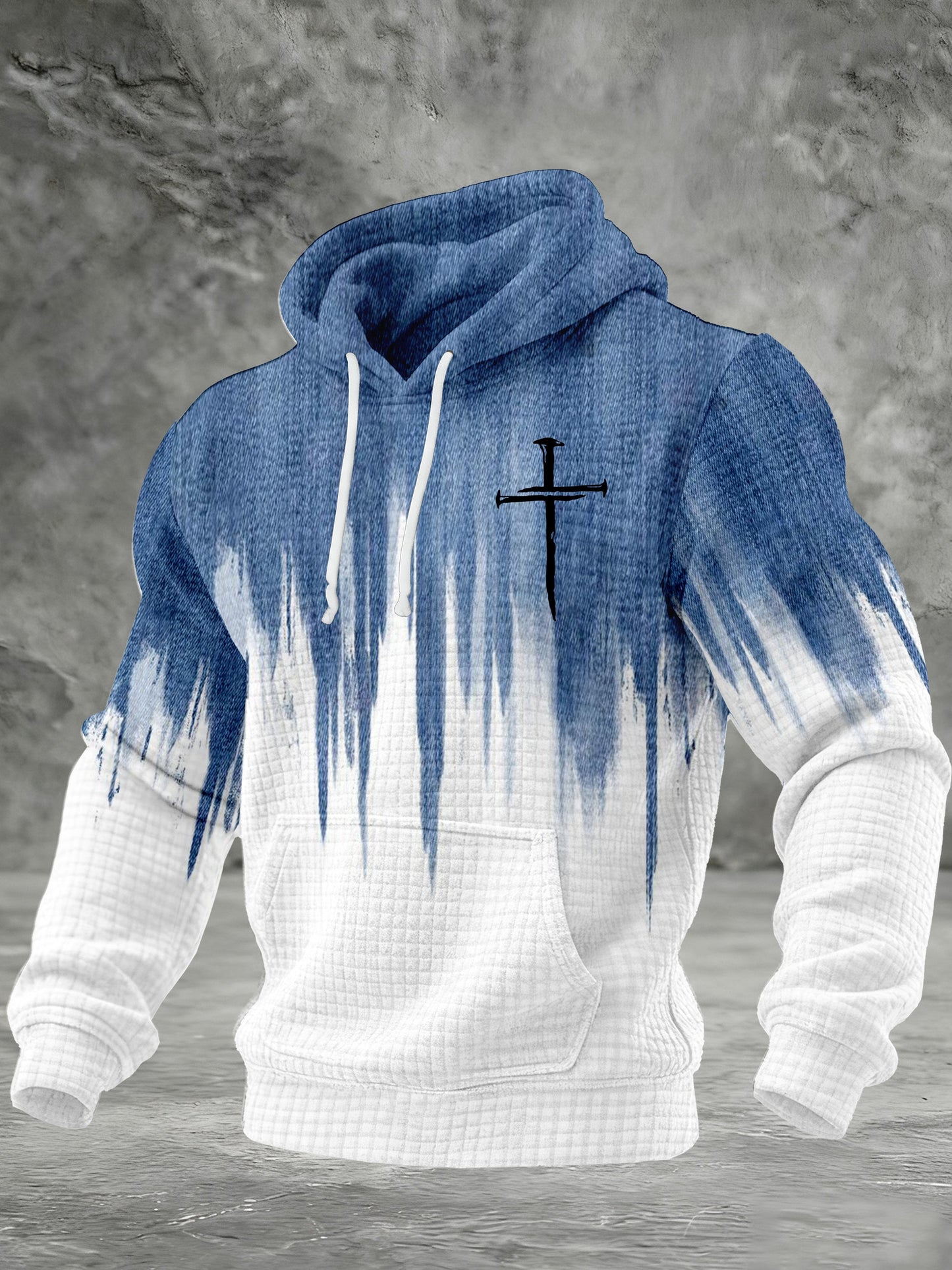 Men's Faith Print Hoodie-Fast Shipping