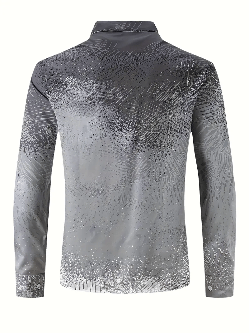 Men's Plaid Business Long Sleeve Shirt