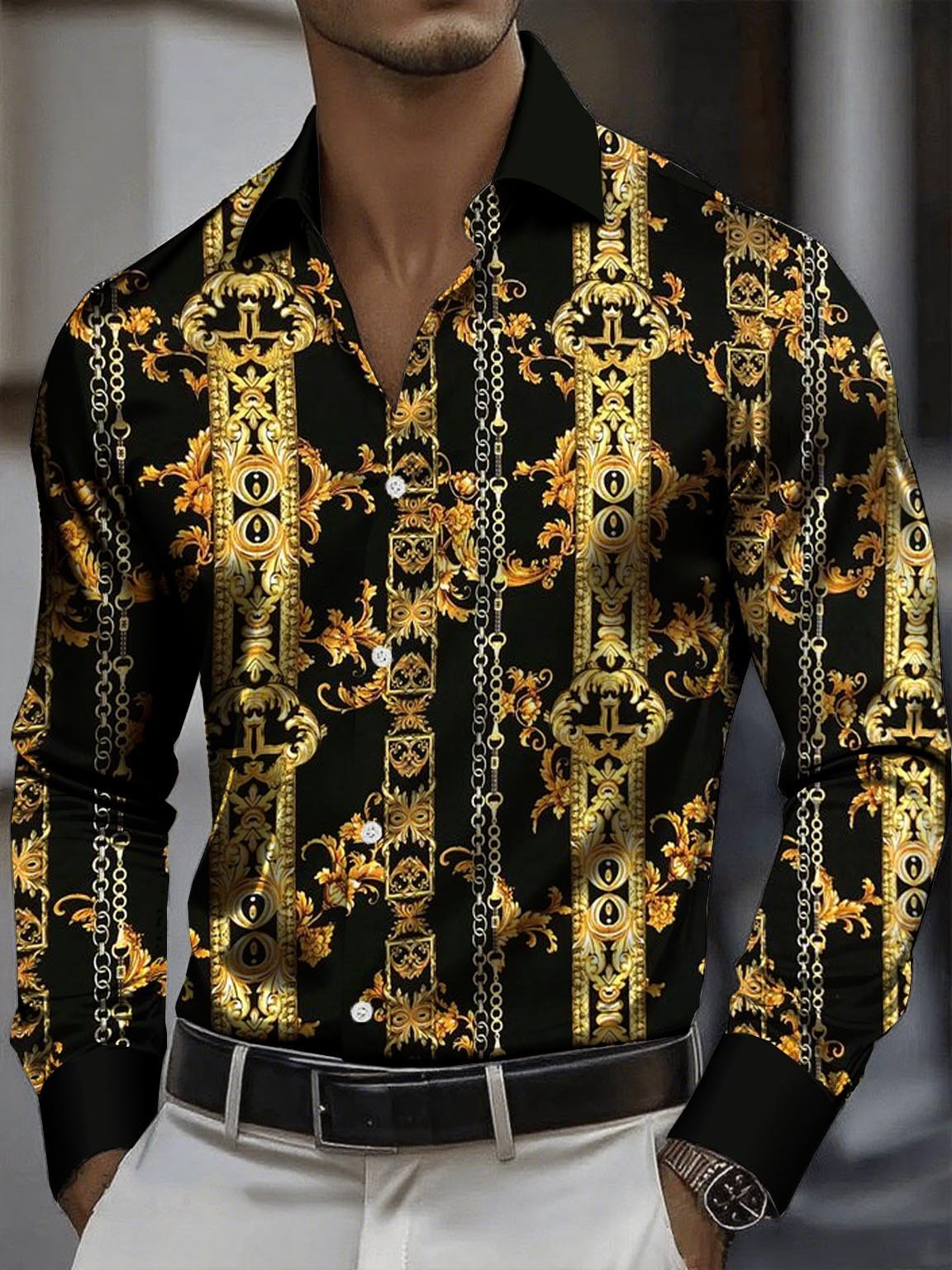 Men's Elegant And Classic Business Long-Sleeve Shirt