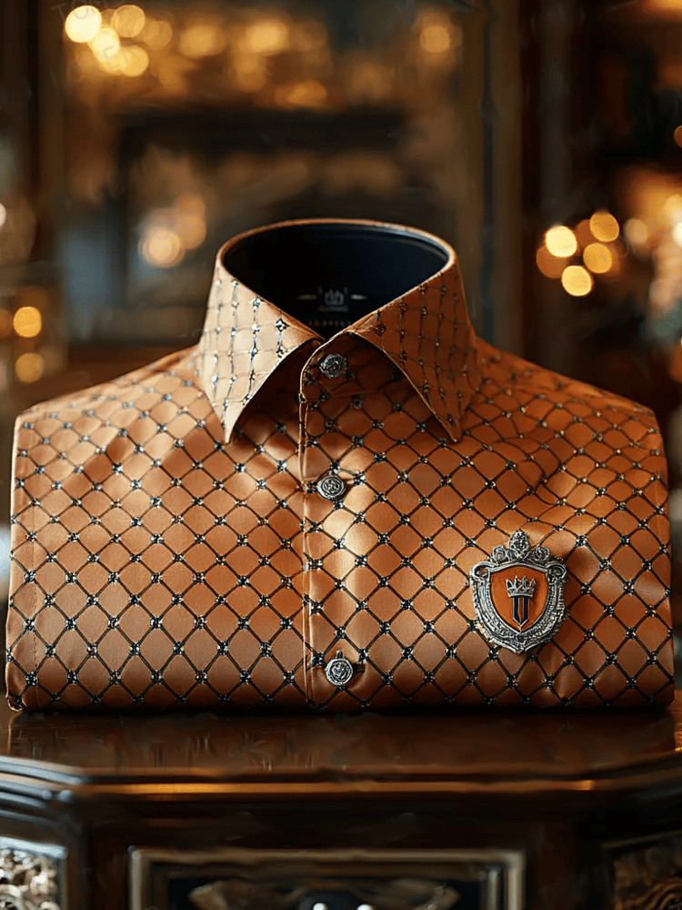 Men's Vintage Luxury Long Sleeve Shirt