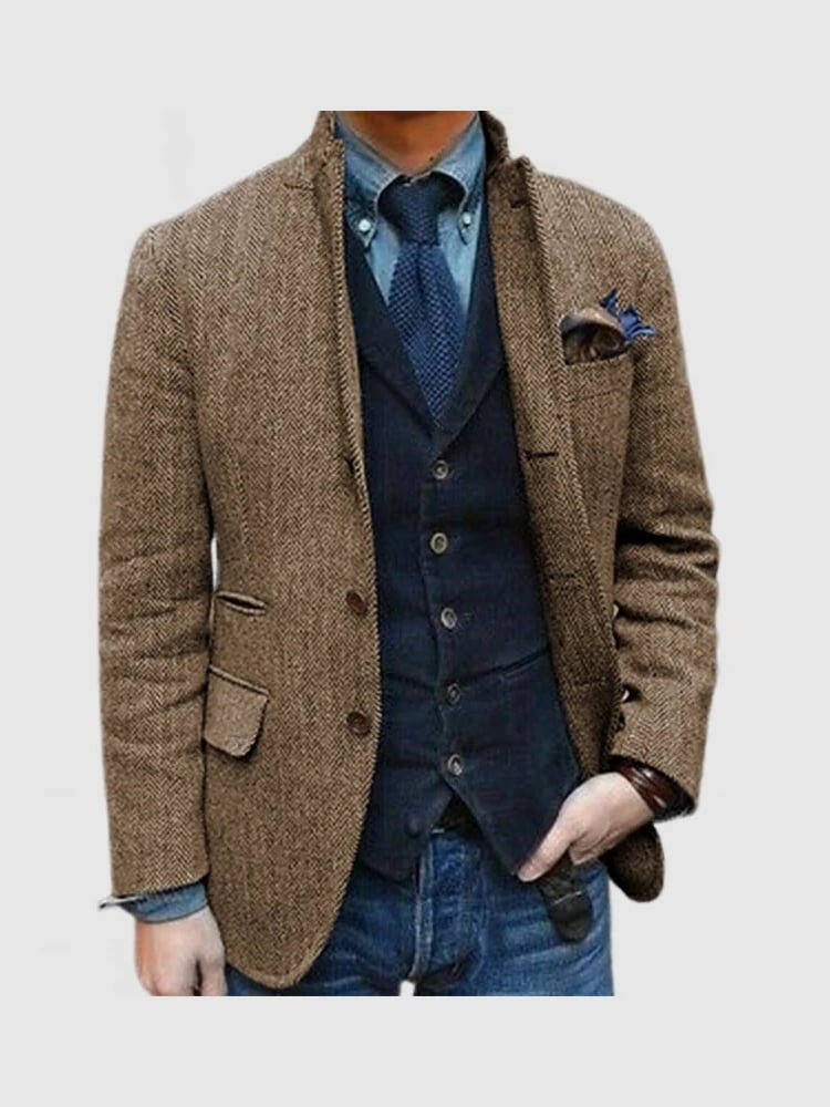 Men's stylish long sleeve suit