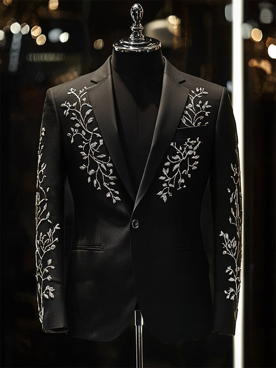 Men's Vintage Casual Paisley Blazer