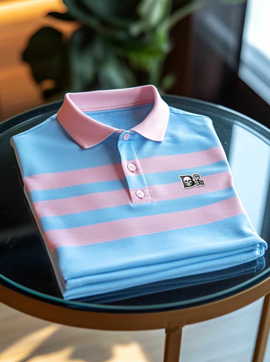 Men's Business Casual Button Short Sleeve Polo Shirt
