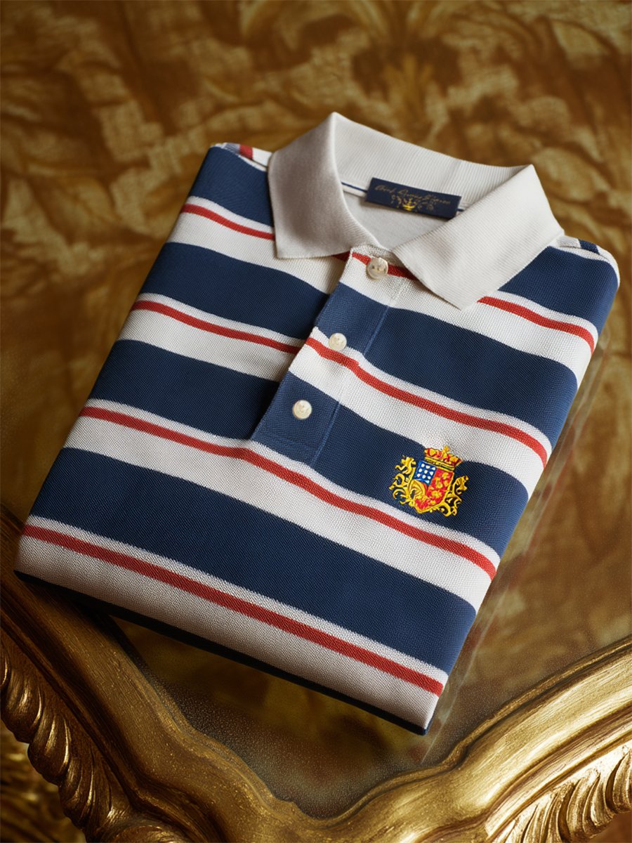 Men's Vintage Business Long Sleeve Polo Shirt