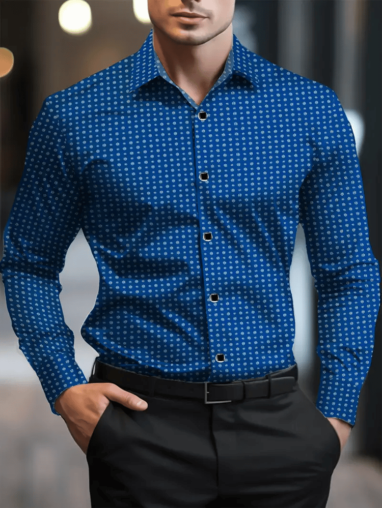 Men's Luxury Business Long Sleeve Shirt