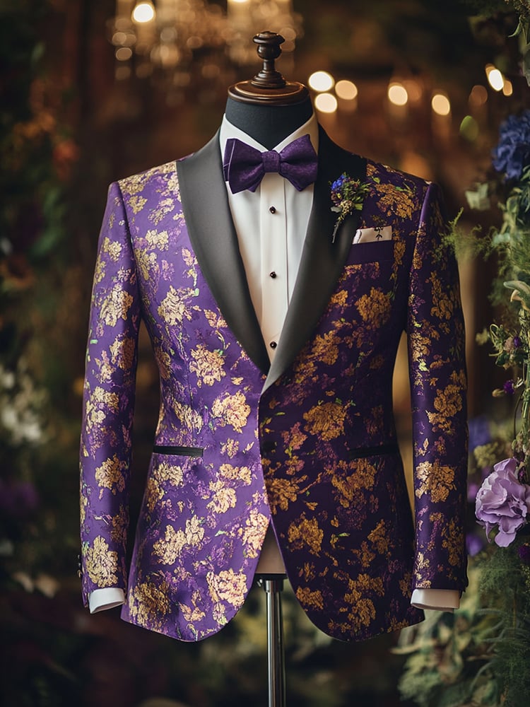 Men's Luxury Business Print Blazers