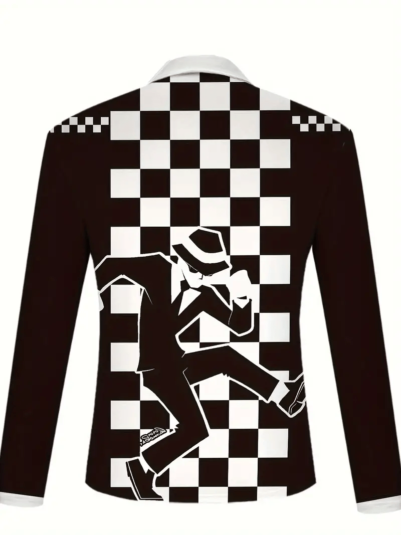 Men's Trendy Business Striped Zipper Polo Shirt