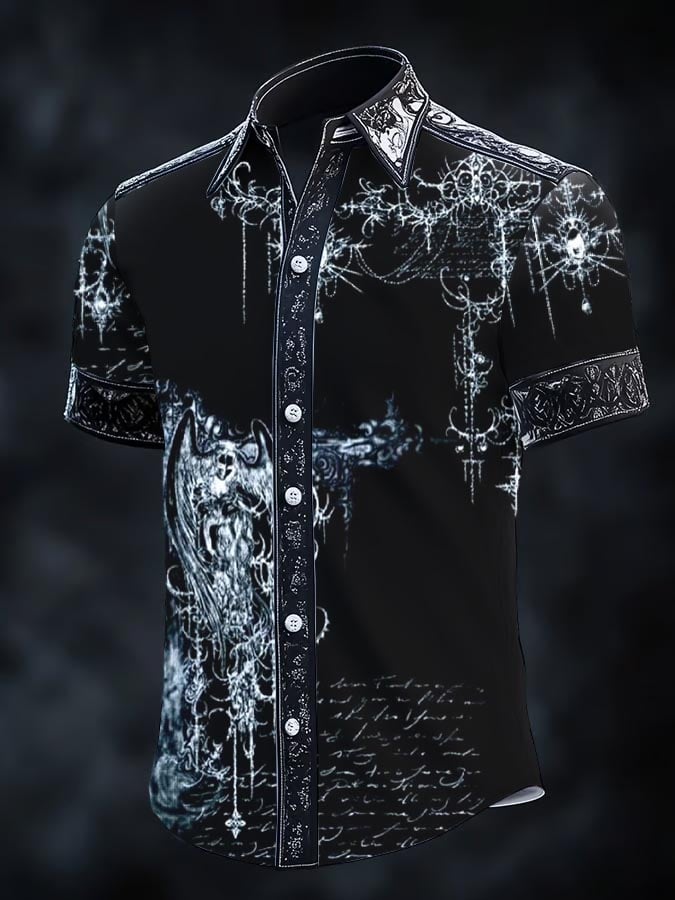 Men's Retro Gothic Dark Shirt