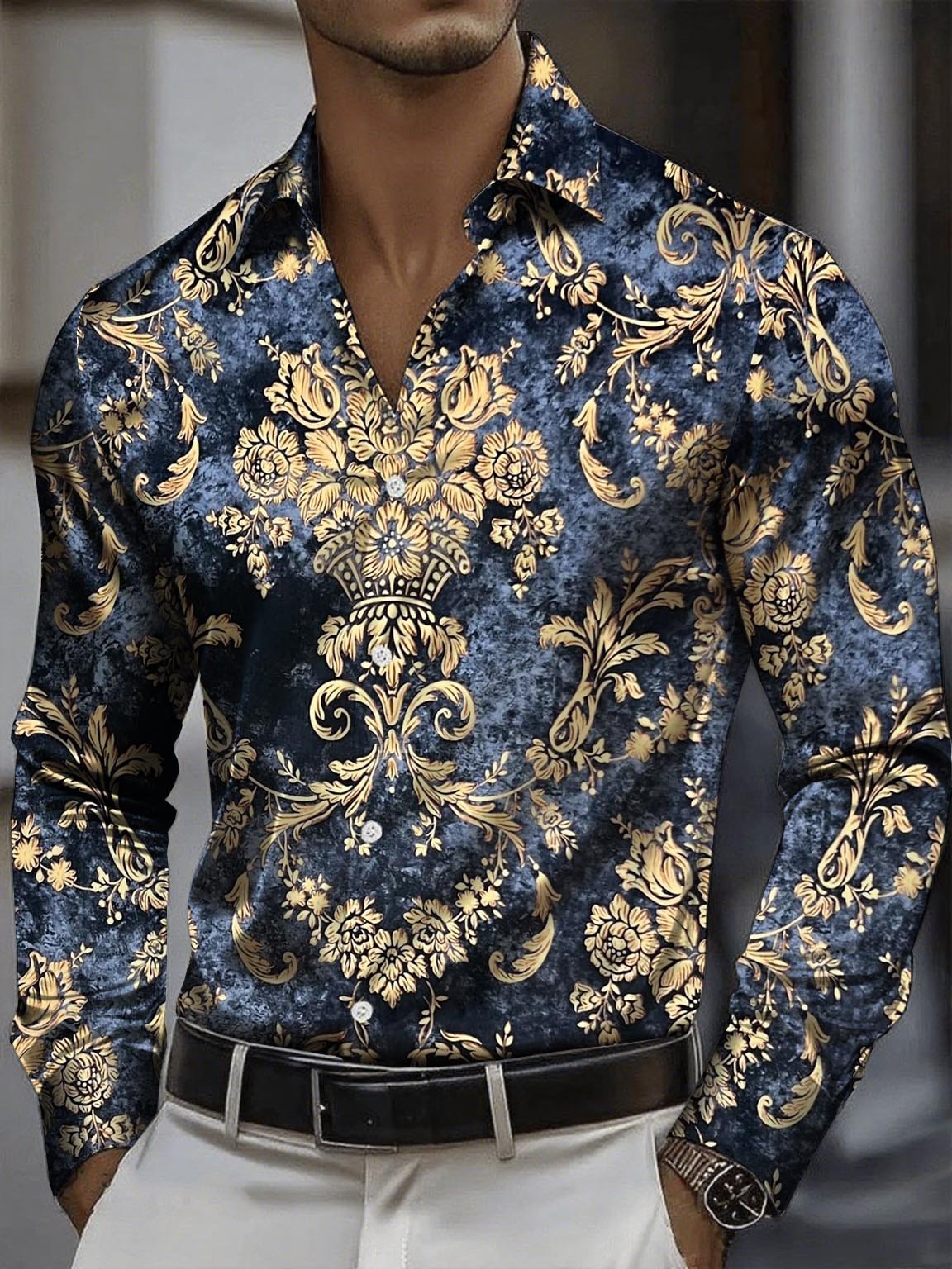 Men's Elegant And Classic Business Long-Sleeve Shirt