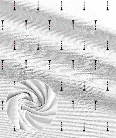 Men's Business Style Print Short Sleeved Polo Shirt