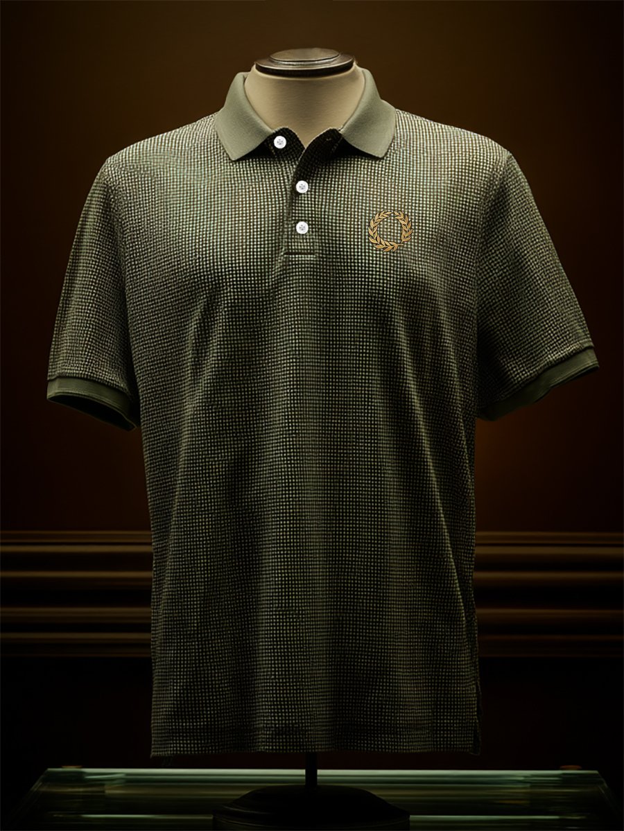 Men's Business Casual Button Short Sleeve Polo Shirt