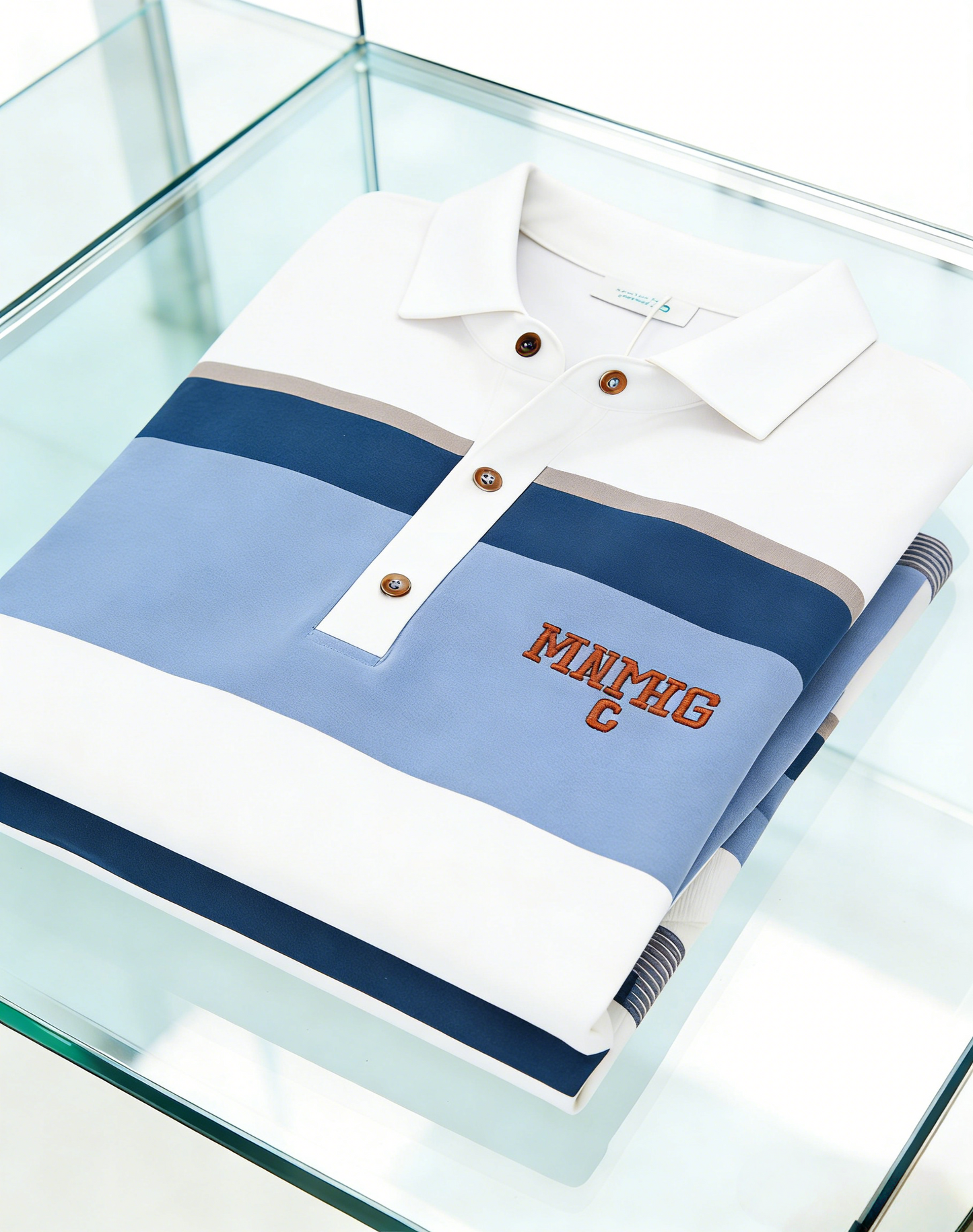 Men's Business Casual Button Short Sleeve Polo Shirt