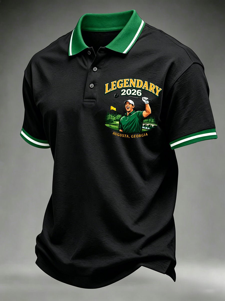 Men's Golf Champion Print Casual Polo