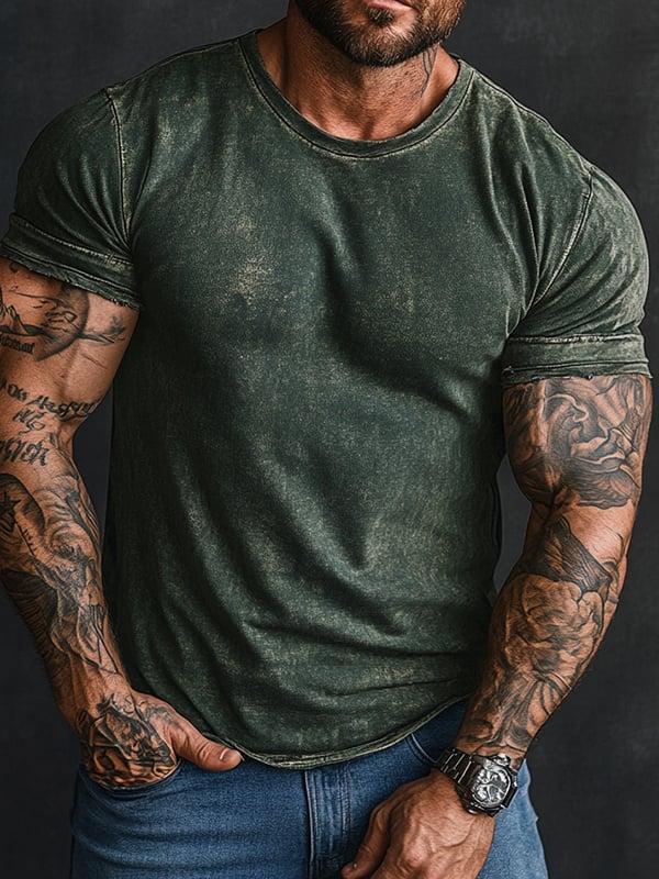 Men's Casual Vintage Short Sleeve T-Shirt